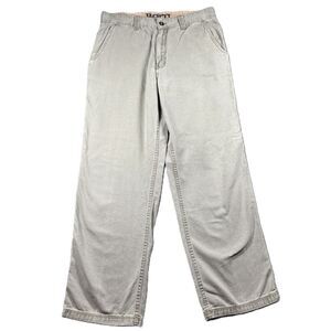 Born Men Canvas Chino Pants Khaki Outdoors Hiking Gorpcore Tan Beige 34x32 M132